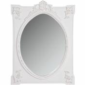 Miroir rectangulaire blanc