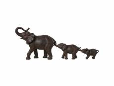 Paris prix - statue déco "famille d'eléphants" 83cm