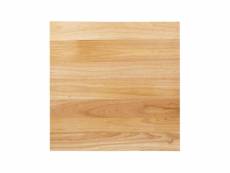 Plateau de table carré pré-percé coloris bois naturel 700mm - bolero - - bois 700x700xmm