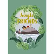 Poster Disney Le livre de la Jungle - Mowgli et Baloo les amis de la Jungle 50 cm x 70 cm