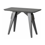 Table d'appoint en chêne noir 25 x 53 cm Arco - Design