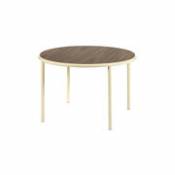 Table ronde Wooden / Ø 120 cm - Noyer & acier - valerie