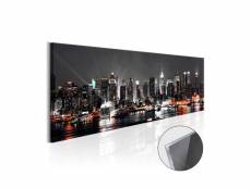 Tableau sur verre acrylique - new york dream [glass]-135x45 A1-Acrylglasbild155