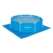 Tapis de sol de piscine Bestway 335 x 335 cm - Bleu - Bleu