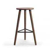 ZHANGRONG- Chaise en bois solide de barre de tabouret