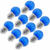 Ampoule LED G45 0,5W 230VAC E27 lumière bleue 10 pack - Primematik