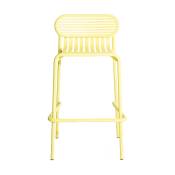 Chaise haute de jardin jaune Week-End - Petite Friture