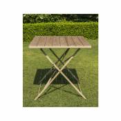 Chalet&jardin - table pliable 115 x 70 cm robinier
