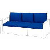 Coussins de siège et oreillers de dossier pour meubles en rotin, Durables Lot de canapé coussins pour jardin avec Remplissage - Bleu(6pc) - Gardenista