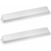 Cyclingcolors - 2x couvercle cache blanc 450mm pour amortisseur ressort de lit banquette clic clac pliable convertible plastique