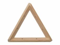 Equerre triangle en pin brut 20 cm