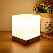 Guoyajf Lampes De Table Mini Cube, Abat-Jour en Verre