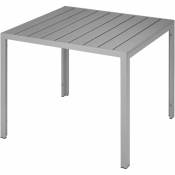 Helloshop26 - Table de jardin aluminium carrée 90
