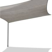 Idmarket - Voile d'ombrage rectangulaire 4x6 m gris