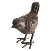 La Grande Prairie - Statuette petit oiseau fonte 6x5x10cm