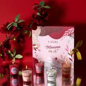 Linnea - Coffret de 5 bougies parfumées fleur de cerisier