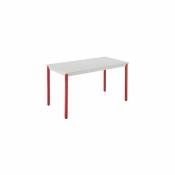 marque generique Table Eco plateau gris 120 x 60 cm