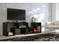 Meuble tv / meuble polyvalent coloris chêne sonoma clair - longueur123-150 x profondeur35 x hauteur48 cm