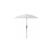 Parasol inclinable manivelle toile blanche Shanghai