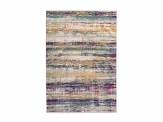 Paris prix - tapis rayures à poils courts "anouk" multicolore 120 x 170 cm