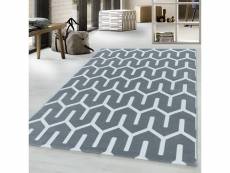 Scandinave - tapis à style nordic - gris 140 x 200 cm COSTA1402003524GREY