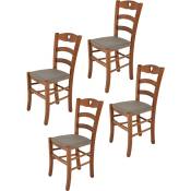 T M C S - Tommychairs - Set 4 chaises cuore pour cuisine,
