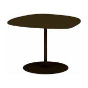 Table basse en acier mat bronze 37 cm Galet 03 - Matière