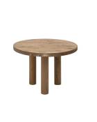 Table basse en bois chêne foncé