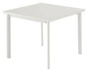 Table carrée Star / 90 x 90 cm - Emu blanc en métal