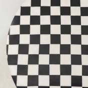 Table d'appoint Domero Chess 25cm noire et blanche