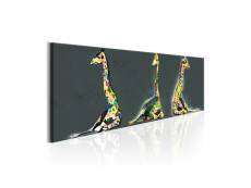 Tableau - colourful giraffes-120x40 A1-N5871