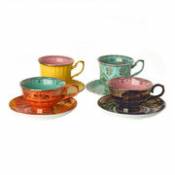 Tasse à thé Grandpa / Set de 4 - Avec soucoupes - Pols Potten multicolore en céramique