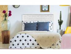 Tête de lit fleuralie 160cm bois blanc