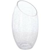 Vase bombé verre craquelé H23cm Atmosphera créateur