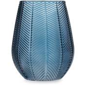 Vase ovale vitoria couleur bleu Ameliahome