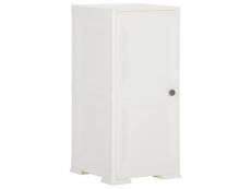 Vidaxl armoire plastique 40x43x85,5 cm design de bois blanc angora