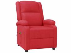 Vidaxl fauteuil de massage rouge similicuir 322434