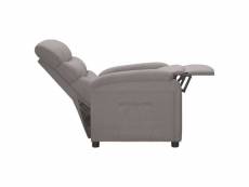 Vidaxl fauteuil inclinable gris clair tissu 321216