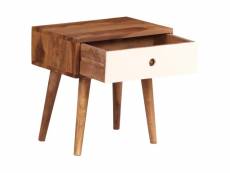 Vidaxl table de chevet bois massif de sesham 45 x 30