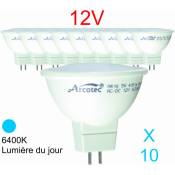 Arcotec - Lot de 10 ampoules led GU5.3 (MR16) 12V 4,4W