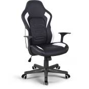 Chaise de bureau ergonomique en simili cuir style sport Aragon racing
