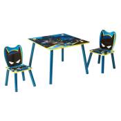 Ensemble table et 2 chaises pour enfants DC Comics