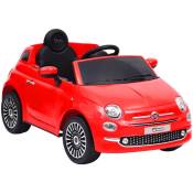 Fimei - Voiture électrique pour enfants Fiat 500 Rouge