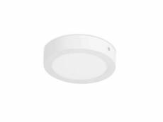 Forlight easy - downlight led intégré rond en surface blanc mat - blanc chaud