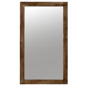 Grand miroir rectangulaire en bois de paulownia clair 105x181