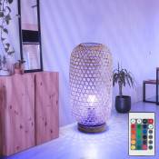 Lampe de table en maille de bambou lampe de table lampe