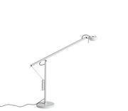 Lampe de table Fifty-Fifty Mini / Orientable - H 45 cm - Hay gris en métal