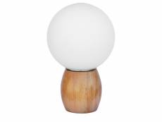 Lampe de table - lampe de salon design scandinave - globe - blum blanc