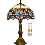 Lampe Tiffany, Lampe en verre coloré lampe de chambre