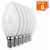 Lampesecoenergie - Lot de 6 Ampoules led bougie E14